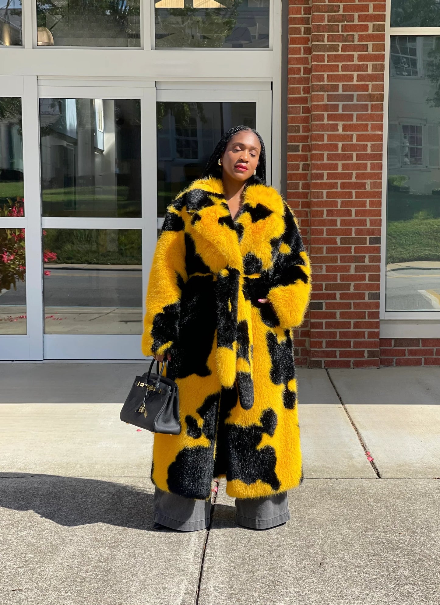 Omi Fur Coat |Yellow