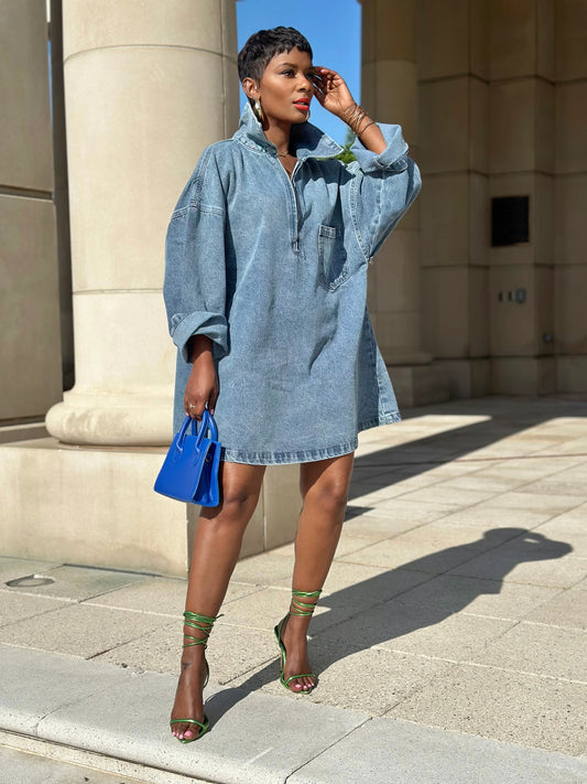 Abby Oversized Denim Dress