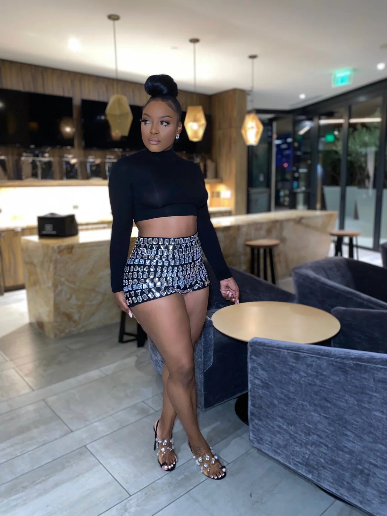 Nia Bejeweled Shorts