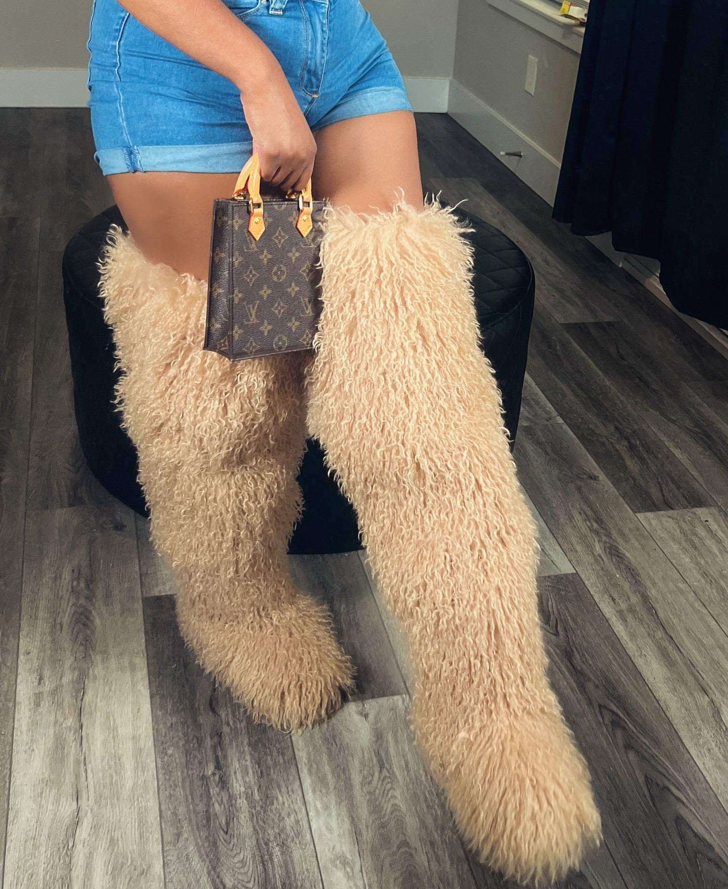 Boujee Thigh  High Mongolian Boots