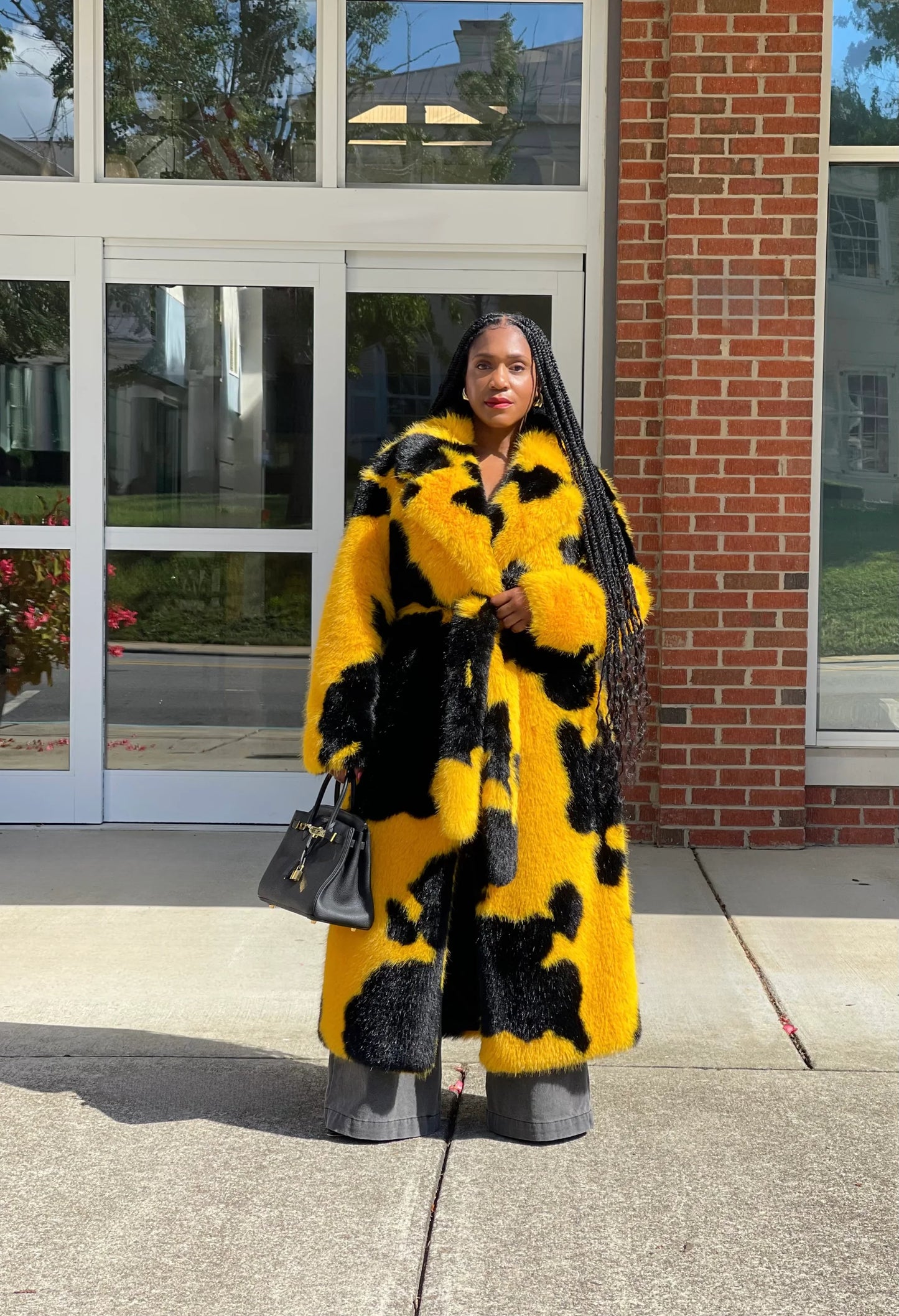 Omi Fur Coat |Yellow